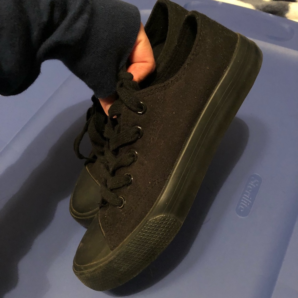 Black sneakers